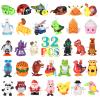 CIUGEO 32 PCS Assorted Wind-up Toys for Kids, Bulk Windup Animals Walking Jumping Swimming Flipping Clockwork Toys Stocking Stuffers for Kids, Xmas Gifts view 1