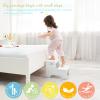 Forbena Wood Toddler Step Stool for Bathroom Sink, White Kids Toilet Step Stool for Potty Training, Small Child Baby Girl Boy 2 Stepping Stool with Handle for Kitchen Counter Nursery Bedroom Closet view 4