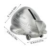 Airplane Piggy Bank Alloy Money Bank Saving Box with Air Plane Shape Boys Savings Jar for Desktop Decor Room Ornament view 3