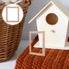 EXCEART 10pcs Mini Photo Frame Model House Decorations for Home Window Frame Decor for Home Furniture Wood Crafts Wooden Dollhouse Miniature Photo Frame Household Products Doll House view 2