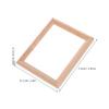 EXCEART 10pcs Mini Photo Frame Model House Decorations for Home Window Frame Decor for Home Furniture Wood Crafts Wooden Dollhouse Miniature Photo Frame Household Products Doll House view 4