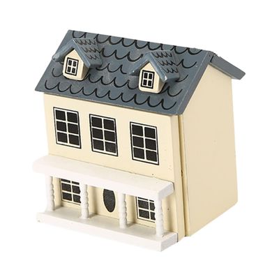 FOYTOKI Miniature House Model Adorable Dollhouse Walls Roof House Ornament for Home Office Decorations