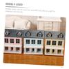FOYTOKI Miniature House Model Adorable Dollhouse Walls Roof House Ornament for Home Office Decorations view 4