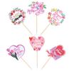 Rsstarxi 36 Pack Happy Mother's Day Cupcake Toppers Best Mom Ever I Love You Mom Cupcake Picks Decorations for Mother's Day Women Birthday Party Cake Decorations view 3