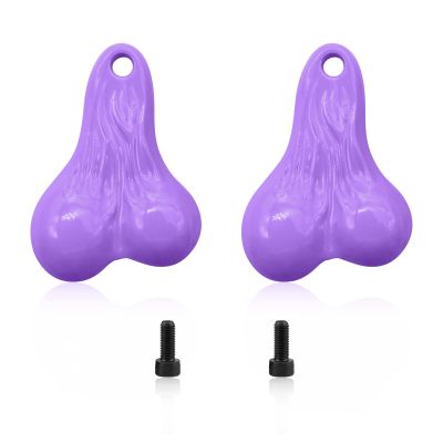 OGRC 2PCS RC Toy Car Hanging Truck Balls Nuts 16g Bumper Balls Bull Nuts Tail Ball Counterweight for TRX4M SCX24 1/18 1/24 RC Crawler Car (Purple)