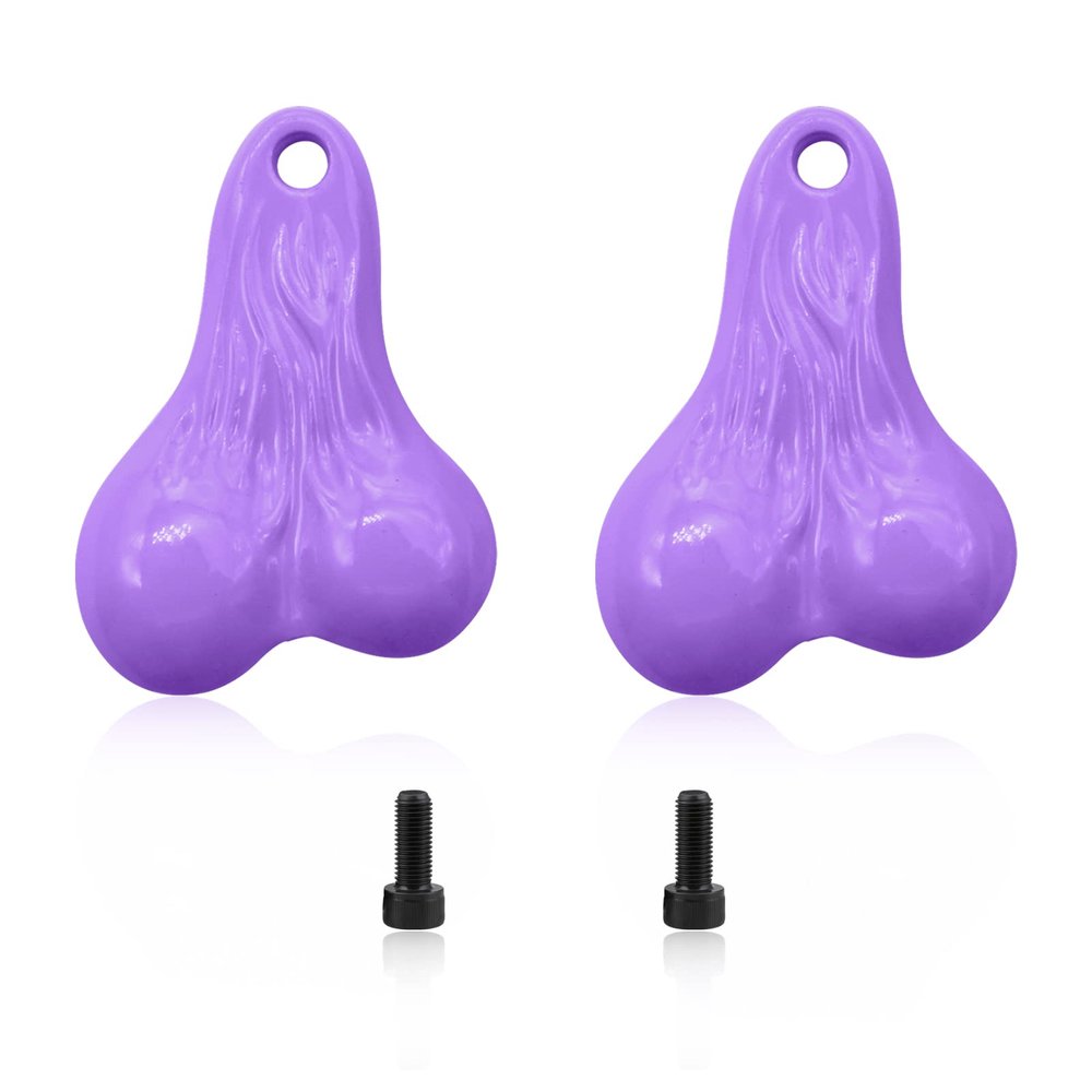 OGRC 2PCS RC Toy Car Hanging Truck Balls Nuts 16g Bumper Balls Bull Nuts Tail Ball Counterweight for TRX4M SCX24 1/18 1/24 RC Crawler Car (Purple)