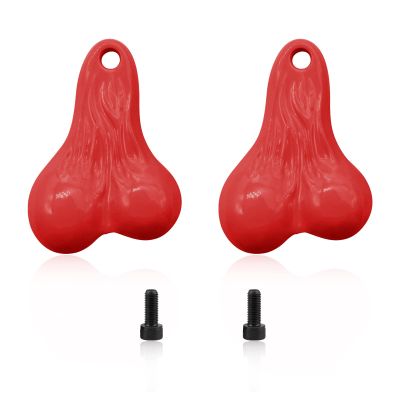 OGRC 2PCS RC Toy Car Hanging Truck Balls Nuts 16g Bumper Balls Bull Nuts Tail Ball Counterweight for TRX4M SCX24 1/18 1/24 RC Crawler Car (Red)