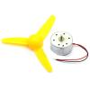 CYFANG Solar Round DC5V 300 Solar Small Motor, Micro DC Brushed Motor with Cable, High Speed USB Small Fan Motor Science Beginners (Size : 1pc Motor with 80mm Propeller) view 1