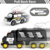 Bennol Toddler 5 in 1 Police Truck Toys for 1 2 3 4 5 Year Old Boys, Police Rescue Vehicles Car Trucks Bus Helicopter for Kids Ages 1-3 3-5, Car Toys for 1 2 3 4 5 Year Old Boys Girls Birthday Gifts view 3