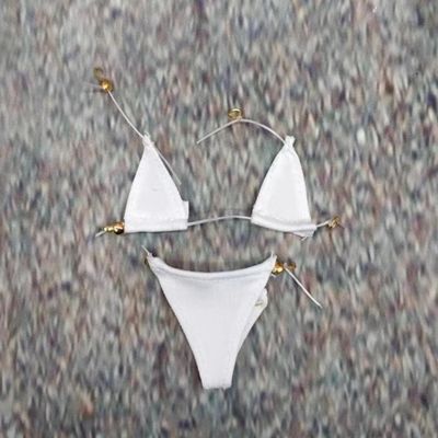 1/6 Scale White Bikini Model for 12" Female Body Action Figure