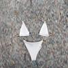 1/6 Scale White Bikini Model for 12" Female Body Action Figure view 1