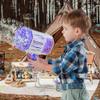 Petrella Toy Bubble Gun for Kids 69 Holes Bubble Machine for Toddlers 1-3 4-8 Girls Boys, Rechargeable Bazooka Bubble Blower Guns for Wedding Summer Outdoor Party with Bubble Solution view 3
