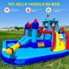 Wesoky Bounce House Water Slide for Kids, 10 in 1 Big Waterslide Inflatable Water Park with Splash Pool Long Slide Sprinkler Blower, Blow up Water Slides Bounce House for Kids Backyard Bouncy Castle view 2