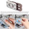 DjuiinoStar Premium Fidget Slider, Multiple Ways to Play, Addictive EDC Toy, Stress Relief Gift for Fidget Fans, Fidget Clicker, CNC Machined Titanium & Copper Toy for Adults DFS-08 view 2