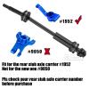 Rcarmumb RC Driveshafts CVD Upgrades Part for 1/10 Slash VXL 4x4 4wd,Rustler VXL 4x4 4wd,Stampede VXL 4x4 4wd,Front Rear Steel #45 Drive Shaft Axles with Hex,4PCS,Black view 4