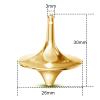 Spinning Top Accurate Metal Spinner Top Desktop Gyro Toys Little Fidget Toys (Silver,Gold, Black) view 2