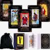 King's palace Rider Waite Tarot Cards for Beginners - 78 Cards with Meanings on Them, Guidebook & Linen Carry Bag Included | Gift Set, Easy to Read | Shuffle-Friendly view 1