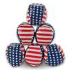 1-Dozen Stars and Stripes Patriotic Hacky Sack Style Vinyl Footbags 4th of July Party Favors and Games 2" Dia. view 2
