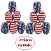 1-Dozen Stars and Stripes Patriotic Hacky Sack Style Vinyl Footbags 4th of July Party Favors and Games 2" Dia. view 3