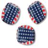 1-Dozen Stars and Stripes Patriotic Hacky Sack Style Vinyl Footbags 4th of July Party Favors and Games 2" Dia. view 4