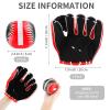Aodaer 2 Pack T Ball Sets Baseball Glove and Ball Set for Teenager Easy Catch, Yard Lawn Game, Baseball Play - Black and Red view 2