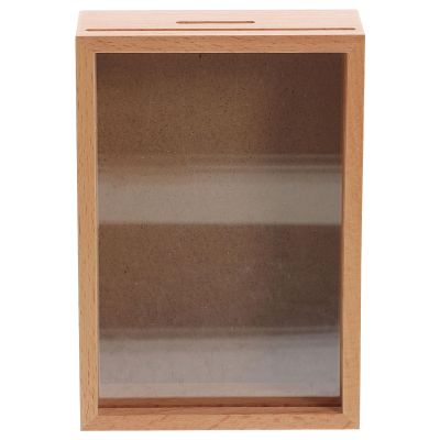 Cabilock Picture Frame Piggy Bank Money Saving Box Coin Storage Jar Shadow Box for Kids and Adults 6.36 Inch Decorative Savings Fund Display
