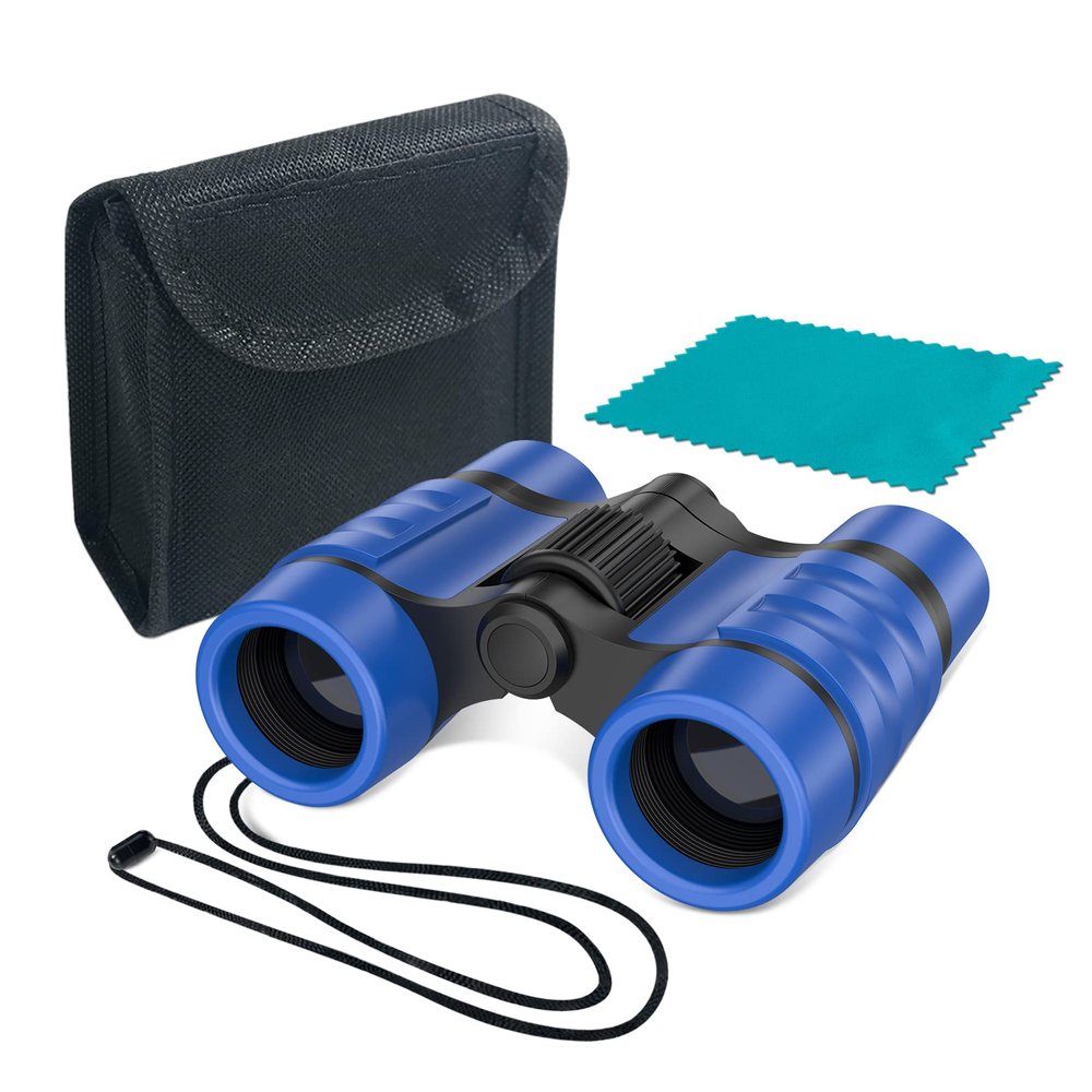 ESSENSON Binoculars for Kids Toys Gifts for Age 3-12 Years Old Boys Girls Kids Telescope Outdoor Toys for Sports and Outside Play Hiking, Bird Watching, Travel, Camping, Birthday Presents (Dark Blue)