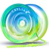 MAGICYOYO Responsive Yoyo for Kids Beginners, Dual Purpose Yo Yo K2 Unresponsive Yo-yo for Finger Spin Tricks Intermediate Play+12 Yoyo Strings+Bearing Tool +Storage Case(Blue Yellow) view 2