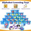 Joyreal 271 PCS Alphabet Learning Toys for Toddlers 3-5, ABC Phonics Games with 26 Sorting Tubs & Flash Cards, Montessori Preschool Classroom Must Haves, Letter Sounds Recognition Activities view 2