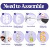 4FT Marquee Light Up Numbers, Large Marquee Numbers for 6th 16th 60th Birthday Decorations, Giant Light Up Numbers for Party Anniversary, Marquee Letters, Pre-Cut DIY Mosaic Numbers for Balloons 6 view 3