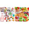Shimirth 67+37pcs Play Kitchen Accessories, Cutting Play Food Sets. Boys&Girls Gifts. view 1