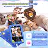 Kikapabi Kids Smart Phone - Toddler Touchscreen Toy with HD Dual Camera | Dinosaur Travel Play Phone for Boys & Girls Ages 3-10, Birthday (Blue) view 3