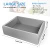 Foam Ball Pit for Children Toddlers, 47 Inch Rectangle Kids Ball Pool, Soft Ball Pit Large Size, Ideal Gift for Children Indoor and Outdoor Game (Balls NOT Included) Light Grey view 2