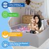 Foam Ball Pit for Children Toddlers, 47 Inch Rectangle Kids Ball Pool, Soft Ball Pit Large Size, Ideal Gift for Children Indoor and Outdoor Game (Balls NOT Included) Light Grey view 4