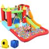 Inflatable Bounce House, Jumping Castle with Slide for Kids 3-12, Outdoor/Indoor Bouncy House Backyard with Jumping Area,Long Slide,Climbing Wall,Ball Pit, Air Blower Include view 1