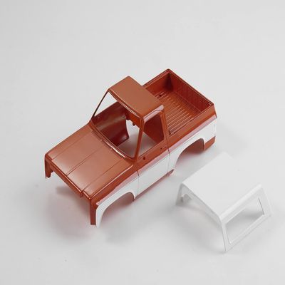 FMS 1:24 RC Vehicle Parts for K5: Blazer CAR Boby and Canvas TOP Painted (White/Orange)
