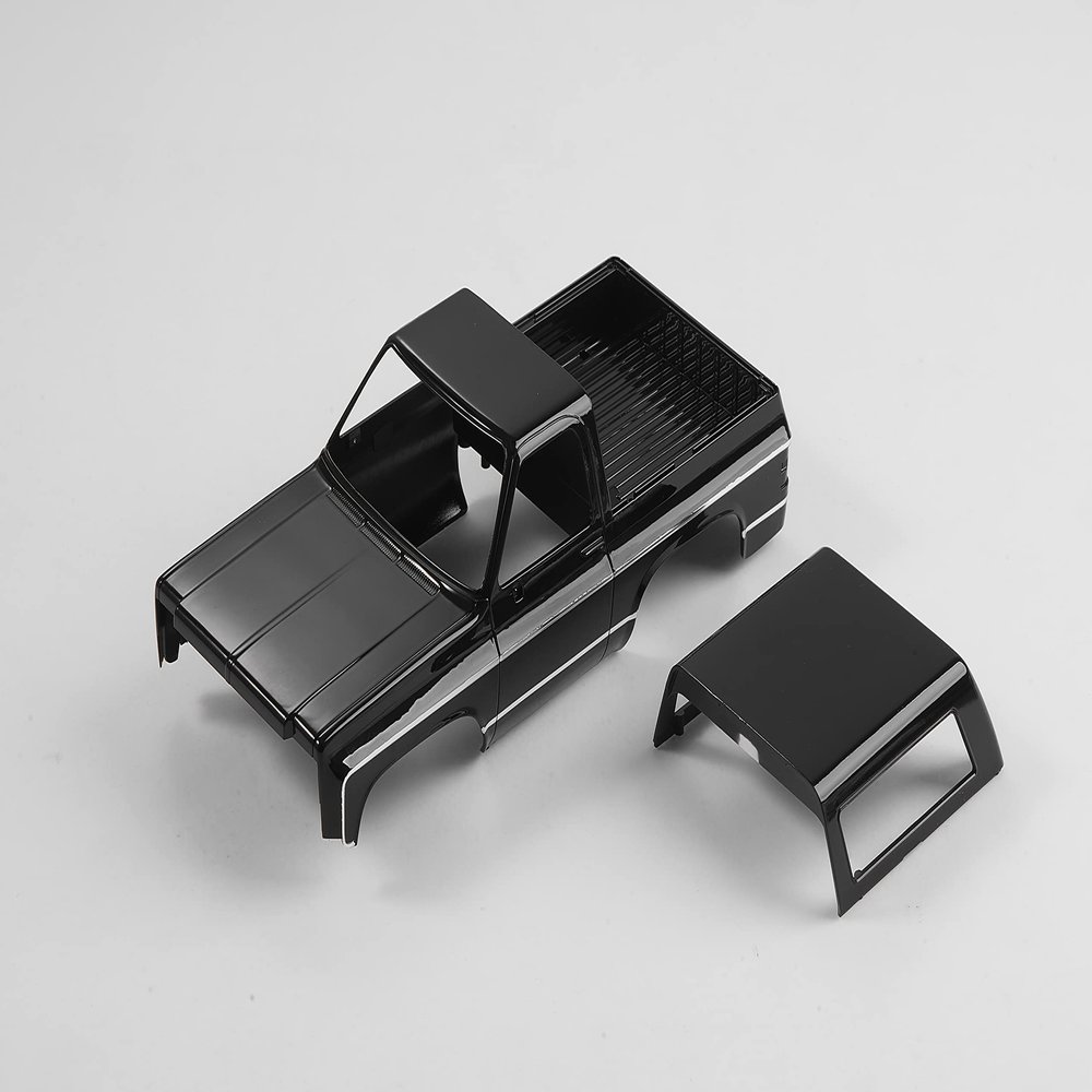 FMS 1:24 RC Vehicle Parts for K5: Blazer CAR Boby and Canvas TOP Painted (Black)