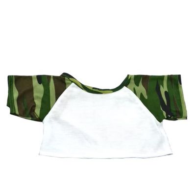 Camo SpecialTee T-Shirt for 1418 Inch Stuffed Animals Plush Toy Outfit Camouflage Shirt Soft Cotton Doll Clothing Dress Up Costume Gift for Kids