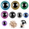 160pcs Large Safety Eyes and 90 Pcs Safety Noses for Craft Doll Puppet Plush Toy Bear Accessories view 1