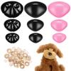 160pcs Large Safety Eyes and 90 Pcs Safety Noses for Craft Doll Puppet Plush Toy Bear Accessories view 2