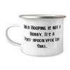 Cheap Hula Hooping Gifts, Hula Hooping is not a Hobby. It's a Post-apocalyptic Life, Hula Hooping 12oz Camper Mug From Friends, Reusable hula hoop, Hula hoops, Recycled hula hoop, Plastic hula hoop, view 1