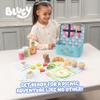 8th Wonder Wooden Bluey Toys Picnic Carrying Case, 30-Piece Picnic Basket Toy with Cutlery and Food Accessories, Outdoor Food Toys for Kids of Ages 3+ view 2