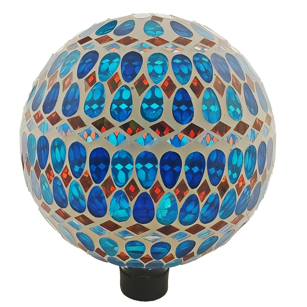 Very Cool Stuff 10" Turquoise Geometric Globe