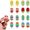 DOMG 16Pcs Ice Cream Erasers for Kids, Cute Fruit Shaped Fun Food Eraser for Classroom Rewards Party Favors view 1