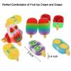 DOMG 16Pcs Ice Cream Erasers for Kids, Cute Fruit Shaped Fun Food Eraser for Classroom Rewards Party Favors view 2