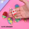 DOMG 16Pcs Ice Cream Erasers for Kids, Cute Fruit Shaped Fun Food Eraser for Classroom Rewards Party Favors view 3