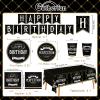 Birthday Party Supplies Disposable Paper Plates Napkins Cups Tablecloth and Banner for Happy Birthday Party Decorations, Serve 25 view 2