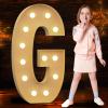 Tongjoy Marquee Letters 4 Feet Tall 4FT Large Light Up Letters G for Birthday Wedding Engagement Party Decorations Will You Marry Me Sign Yard Pre-Cut Foam Board view 1