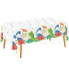 Gatherfun Dinosaur Party Supplies Disposable Tablecloth Waterproof Plastic Rectangular Table Cover for Boys Kids Birthday Party Baby Shower Dinosaur Party Decorations 3PCS 54 X 108 inch view 1