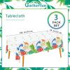 Gatherfun Dinosaur Party Supplies Disposable Tablecloth Waterproof Plastic Rectangular Table Cover for Boys Kids Birthday Party Baby Shower Dinosaur Party Decorations 3PCS 54 X 108 inch view 2